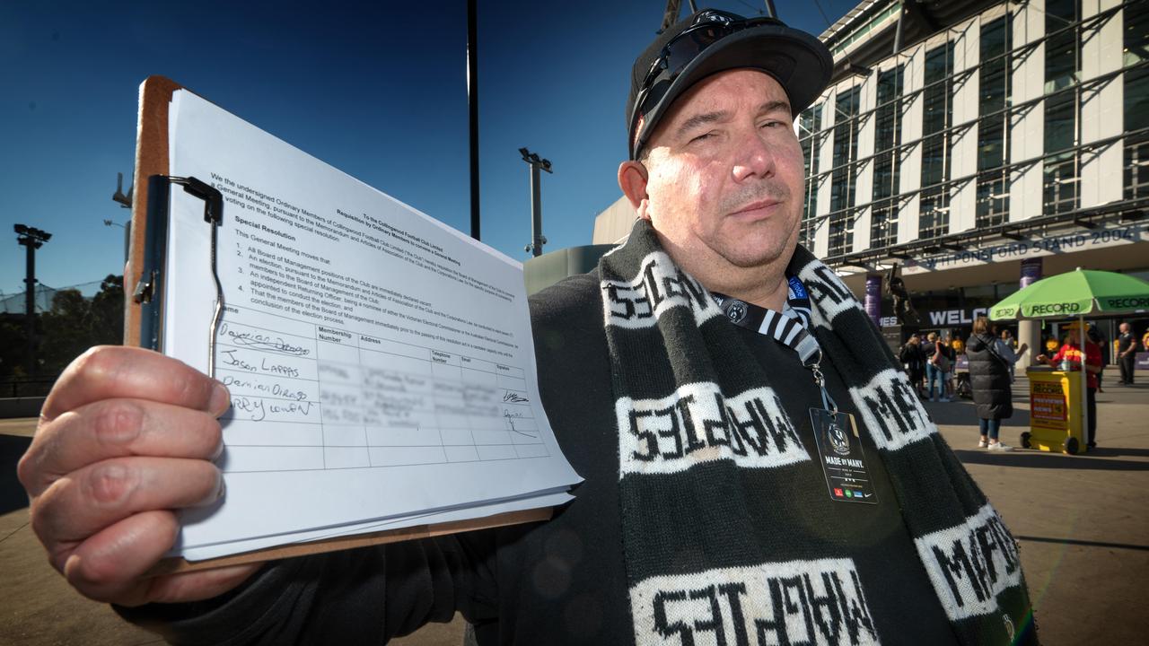 Petition organiser David Hatley wants a board spill. Picture: Tony Gough