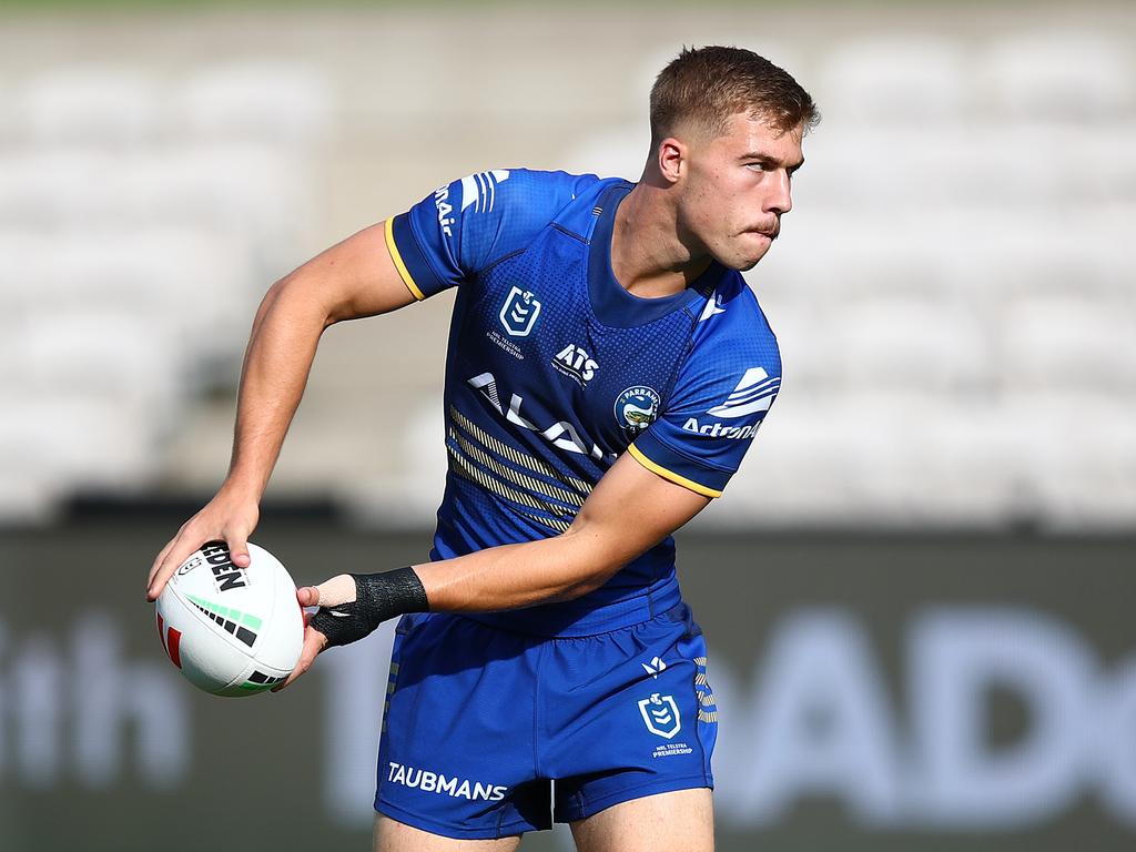 PRE 2024 RD01 Parramatta Eels v Canberra Raiders - Ethan Sanders NRL PHOTOS