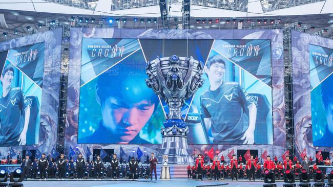 The League of Legends world championships final in Beijing.