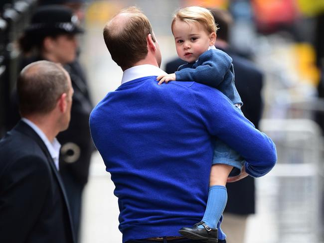 Enjoy George’s luscious hair while it lasts. The bald gene runs in this family.