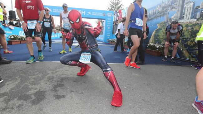 Part of the experience: Spider-Man is Hung-Sen- Yang of Taiwan. Picture Mike Batterham