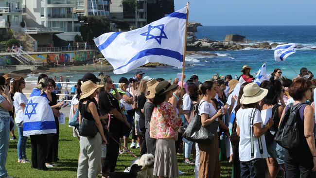 Members of Sydney's Jewish Community hold #BringBackOurGirls event at Bondi Beach. Picture: Britta Campion/The Australian