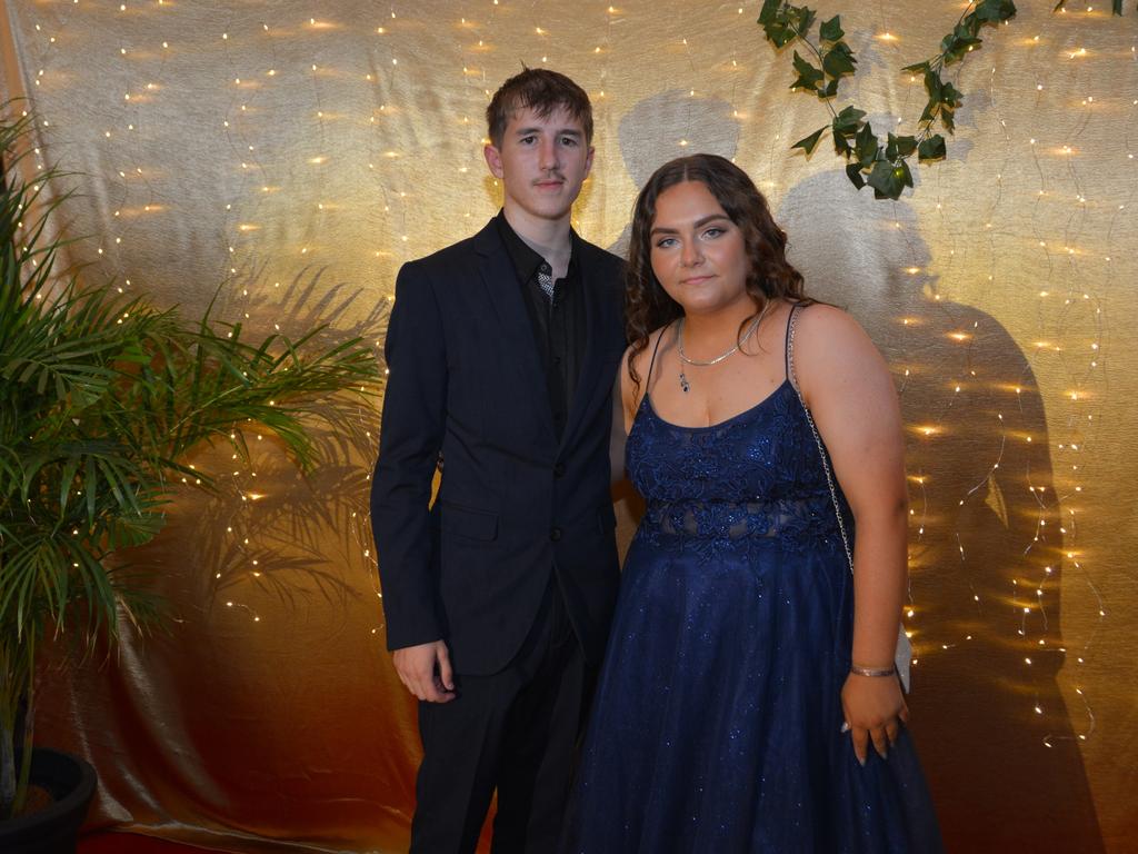 Bridie Sutton and Cooper Brady at the Toowoomba State High School Formal, November 13, 2024.