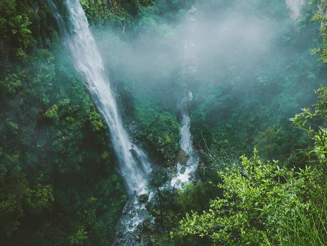 Photographer Harrison Candlin. We Are Gold Coast. Lamington National Park: Coomera Falls raging after recent rainfall.