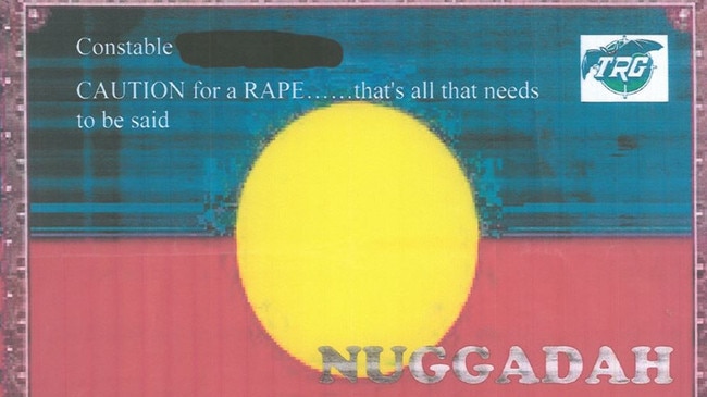 One of the infamous ‘nuggadah’ award certificates tendered at the inquest.