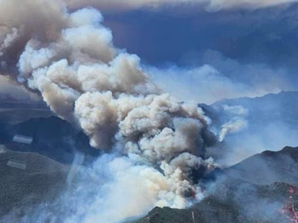 Smoke over the Grampians. Picture: CFA chief officer Jason Heffernan