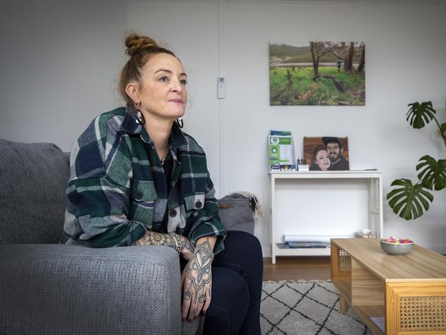 Faith Tkalac has opened "Jari's Place" in Huonville - a refuge for men and their children who have fallen on tough times or trying to escape violence. Picture: Chris Kidd