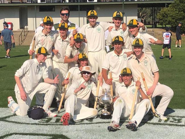 Trinity celebrating the 2019 premiership win. (Picture: Supplied)