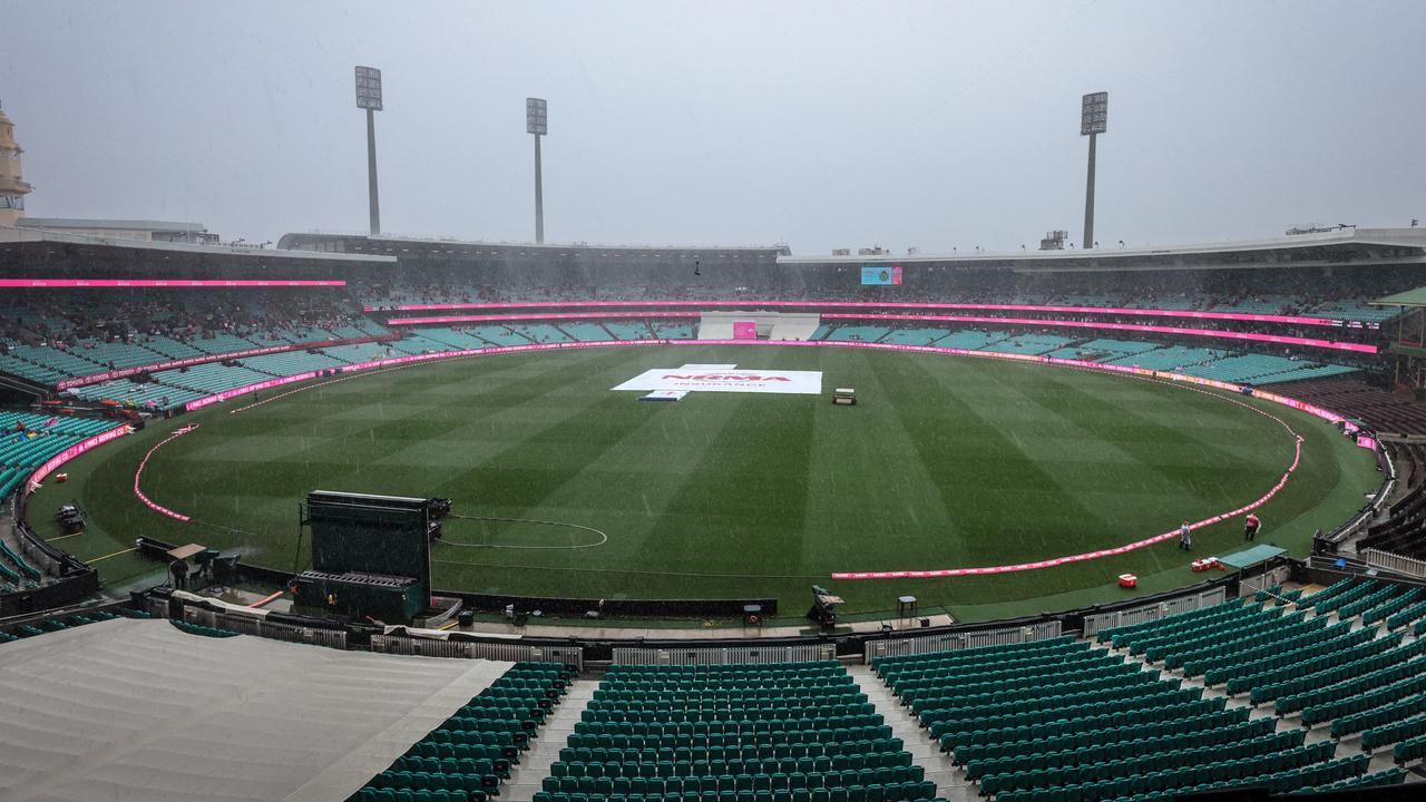 Last summer’s third Test between Australia and South Africa ended as a washout. Photo by DAVID GRAY / AFP