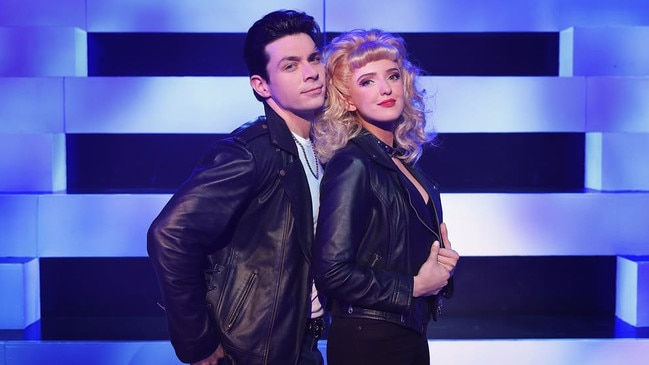 Fabian Andrés as Danny Zuko and Annelise Hall as Sandy Dumbrowski. Photo: Supplied.