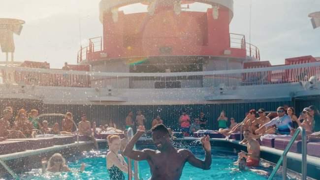 A pool party at the Aquatic Club pool.