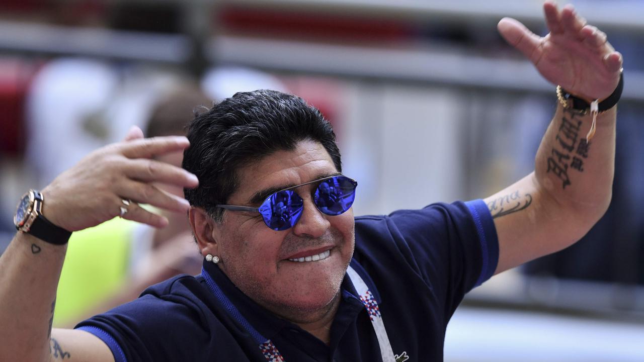 Diego Maradona has apologised for questioning the referee.