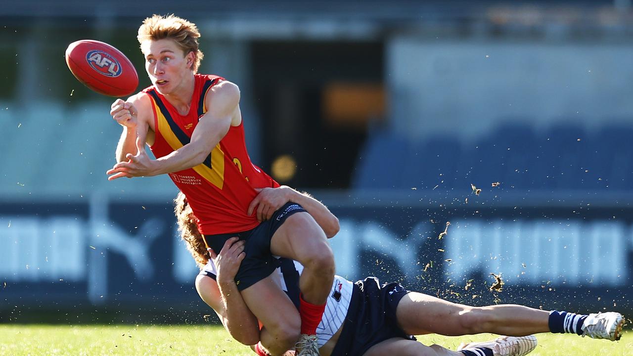 South Australian Sid Draper starred for his state as a bottom-age player at the under-18 national championships this year. Picture: Getty Images