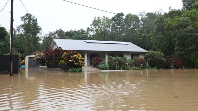 Ted and Pam’s home the day after the flood. Picture: Brendan Radke