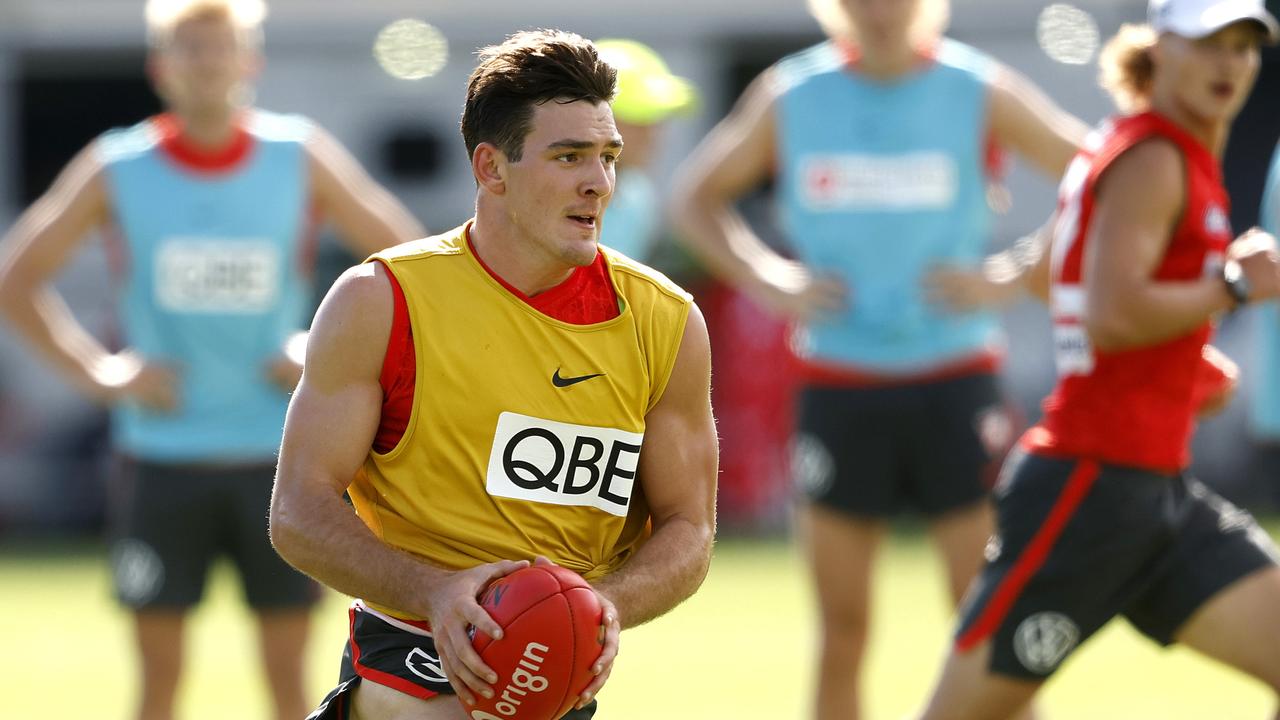 Errol Gulden collected 45 disposals in a practice match. Picture: Phil Hillyard