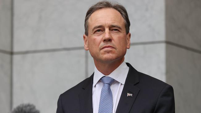 Health Minister Greg Hunt says he expects instant availability of kids’ vaccines once approved. Picture: NCA NewsWire / Gary Ramage