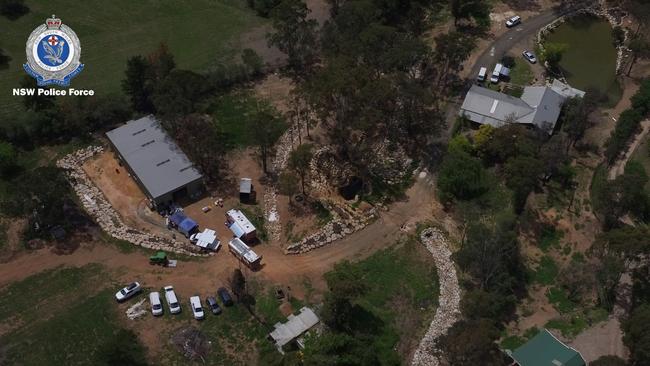 Police discovered a large MDMA lab in the Sydney suburb of Mt Hunter. Credit: Police Media