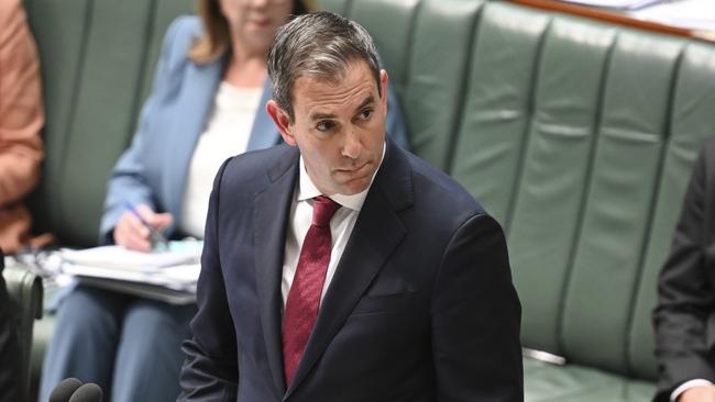 Federal Treasurer Jim Chalmers during Question Time at Parliament House in Canberra. Picture: NewsWire / Martin Ollman