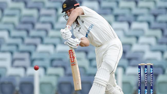 Marsh was frustrated after falling for 53 when well set against Tasmania.