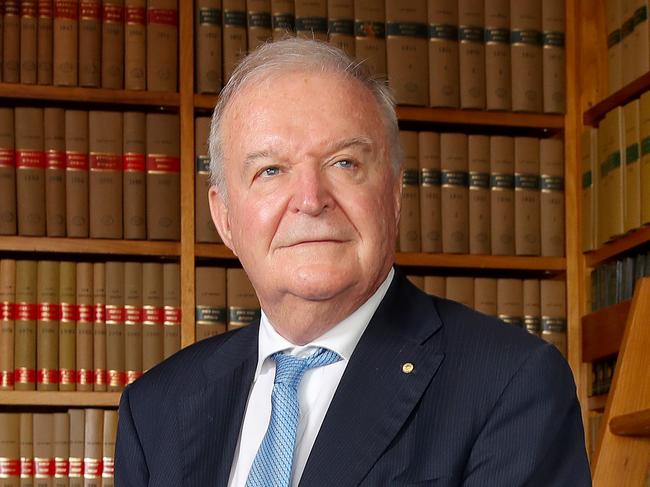 DAILY TELEGRAPH - 23 FEBRUARY, 2022. EMBARGOED UNTIL 28 FEBRUARY, CONTACT DAILY TELEGRAPH PICTURE DESK BEFORE USE.Retiring Chief Justice Tom Bathurst pictured in his office at the Supreme Court in Sydney. Picture: Toby Zerna