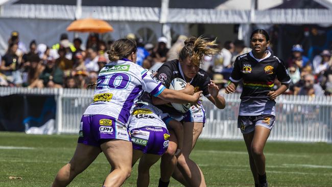 U17s girls Koori Knockout grand final, Northern United Dirawongs vs Minda Sisters. Picture: Andrea Francolini