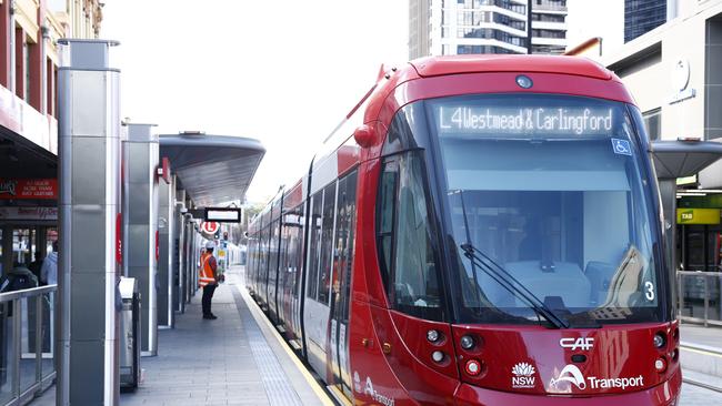 Of the 53 light rail operators recruited earlier this year for the Parramatta Light Rail project more than 80 per cent of them were first time drivers. Picture: Jonathan Ng