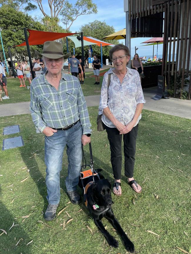 Richard and Alison Cameron at the Hervey Bay 100 Triathlon on Sunday, November 26, 2023.