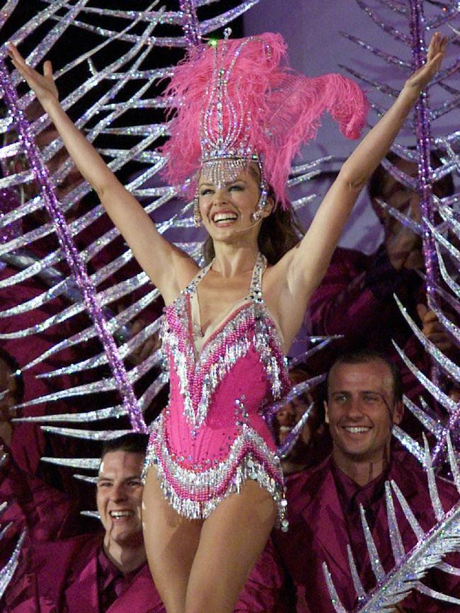 Athletes were treated to a performance by Kylie Minogue.