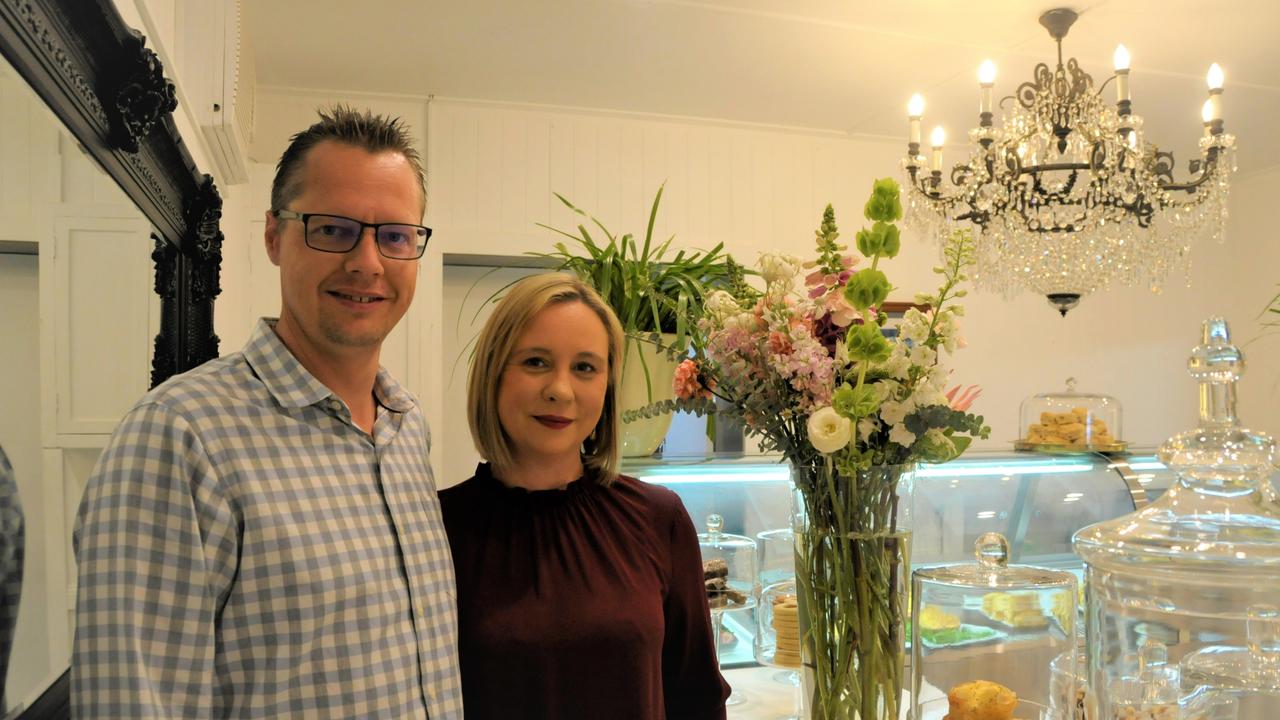 Husband and wife team Simon and Renee Desmarchelier have opened the doors to their new cafe 95 Mary St. Picture: Rhylea Millar