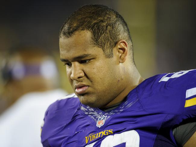 David Yankey #66 of the Minnesota Vikings.