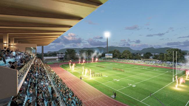 The state government has revealed concept plans for upgrades to ensure Barlow Park is a world-class facility ahead of the 2032 Olympic Games. Picture: Supplied