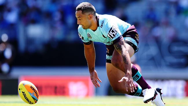Benji Marshall found himself in the wars at the NRL Nines in Auckland.