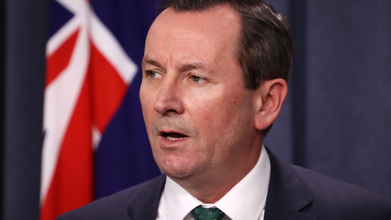 Mark McGowan says he is unwilling to put West Australians at risk by reopening borders while there were still cases in other states. Picture: Jackson Flindell/The West Australian