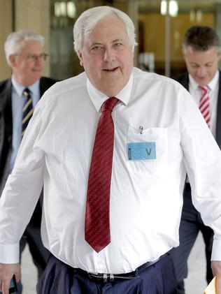 Turnbull’s dinner guest ... Clive Palmer. Picture Mark Cranitch