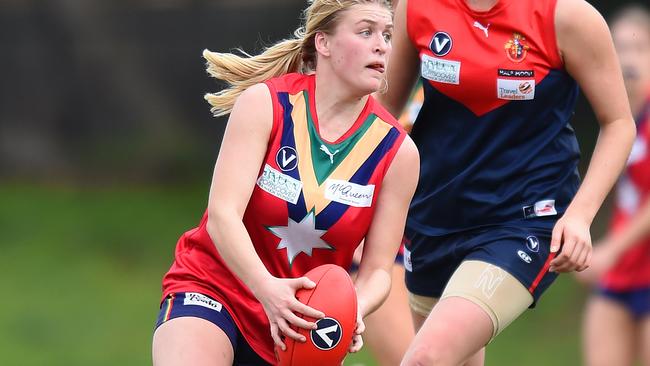 Scotch Stars’ Lily Goss kicked two goals in the win. Picture: Josie Hayden