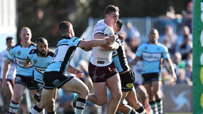 Manly's Shaun Lane has been a shining light for the Sea Eagles in 2018. Picture: Brett Costello