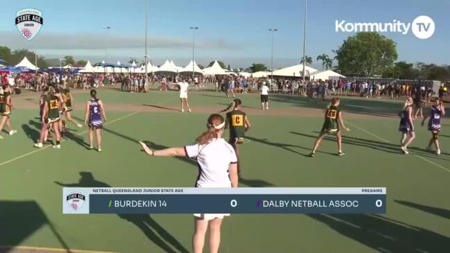 Replay: Netball Queensland Junior State Age Titles Day 1 - Burdekin v Dalby (U14)