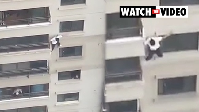 Chinese Man Climbs 37 Storey Building Without Falling, Dubbed Real Life ...