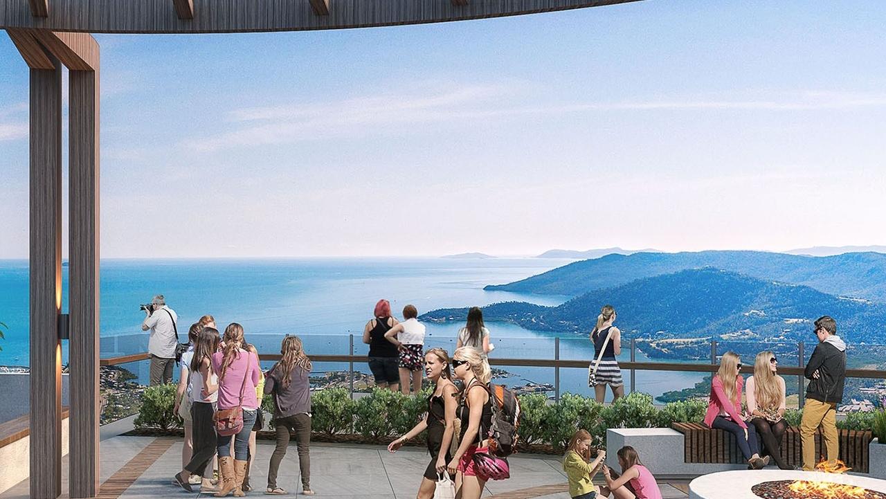 The view from the top of the Whitsunday Skyway proposed development.