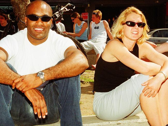 Oliver Walker and Peta Gray at the Manly Jazz Festival in 2000 Picture: Simon Dean