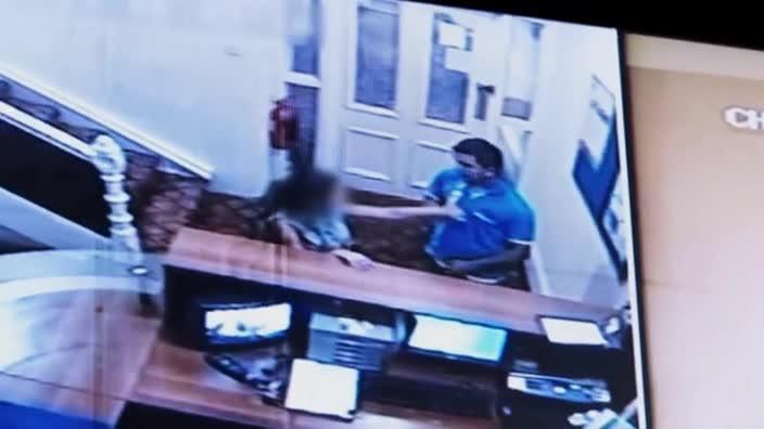 Shocking Hotel Footage Captures Moment 13 Year Old Is Lured Into Room