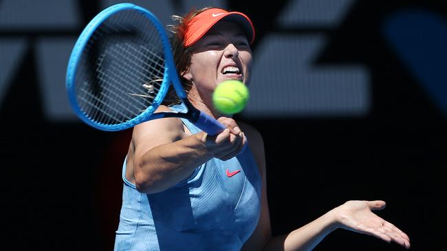 Maria Sharapova was in hot form during her opening match. Picture: Michael Klein