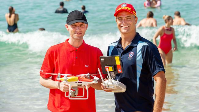 Drones have been making a difference from Sydney beaches to rural farms. Picture: Monique Harmer.