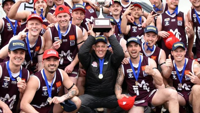 Melton won the Ballarat league premiership over East Point. Picture: Ballarat Football Netball League.