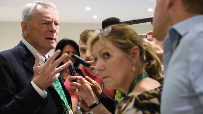 IOC member Dick Pound has taken aim at his colleagues in a stinging spray. Picture: AFP