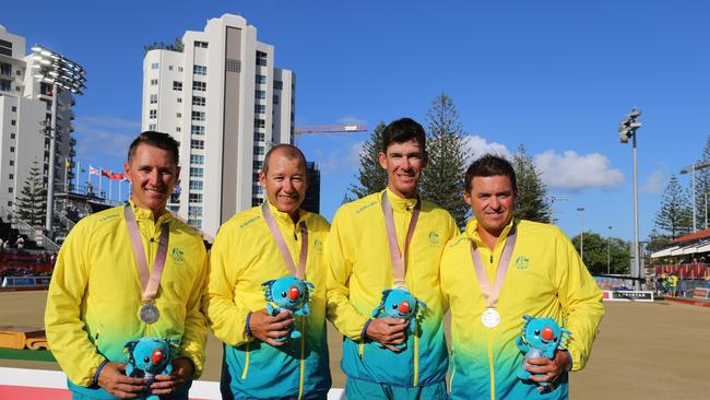 Gold Coast lawn bowler Nathan Rice at the Commonwealth Games. Picture: BOWLS AUSTRALIA