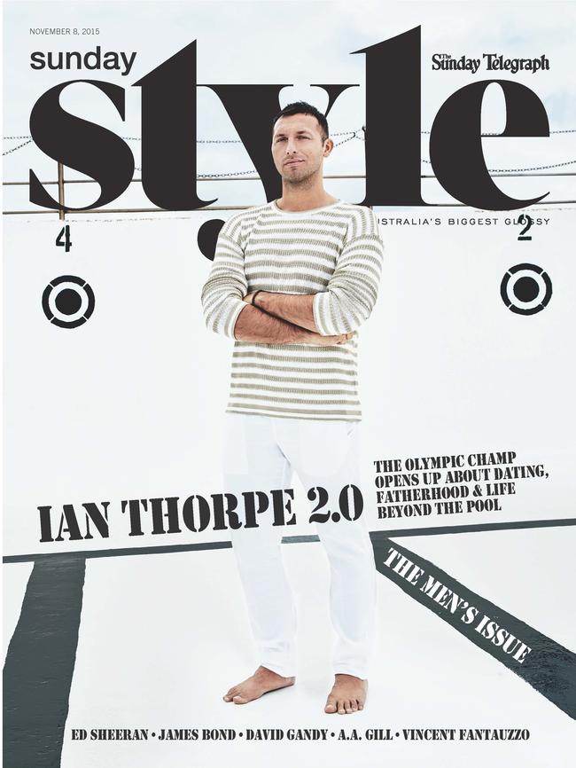 Thorpe graces the cover of this week’s Sunday Style men’s issue.