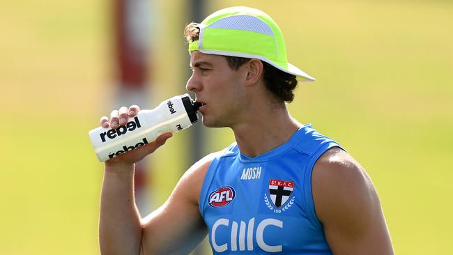 Nick Coffield joins the Western Bulldogs after 52 games in six seasons at St Kilda, having not played at senior level since the final round of 2021. Picture: Quinn Rooney / Getty Images