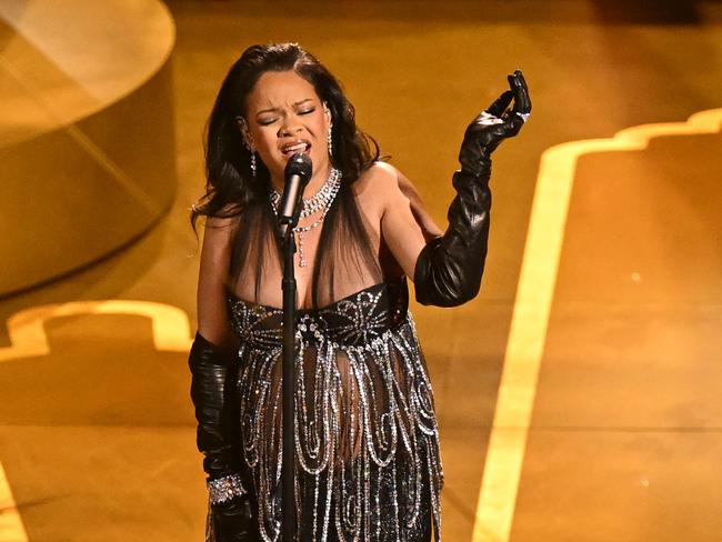 Rihanna stuns with an electrifying performance. Picture: AFP