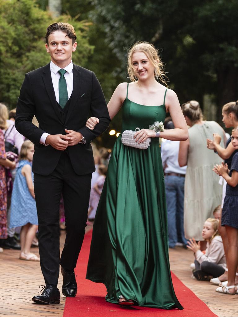 Julia Rathie and Noah Taylor at Fairholme College formal, Wednesday, March 29, 2023. Picture: Kevin Farmer